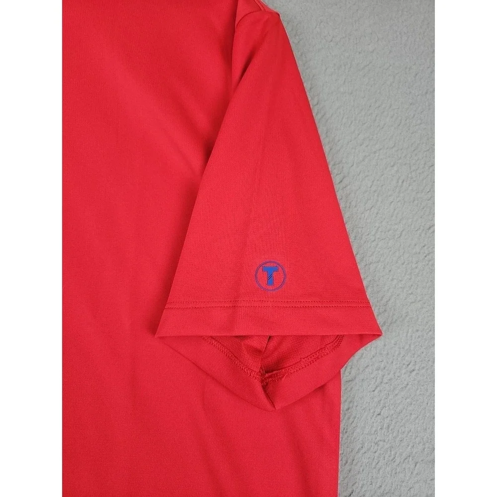 NEW Twillory Polo Shirt Men's XL Red Polyester Athleisure Short Sleeve NWT